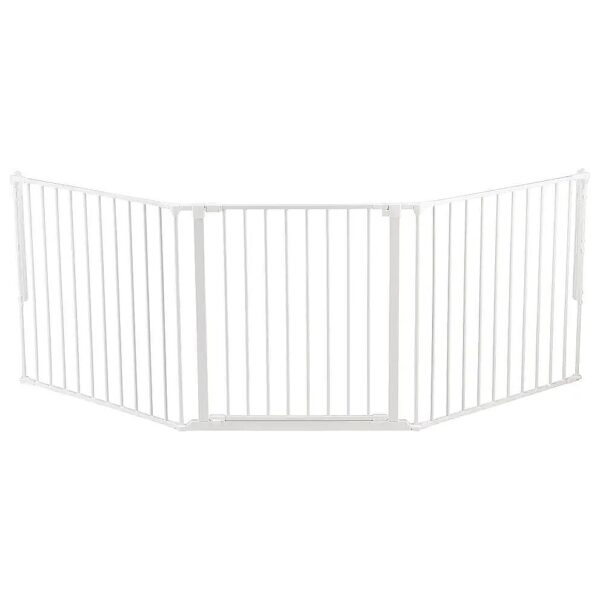 Easy Assembly White Flexible Dog Gate for Openings 4 to 8 Inches