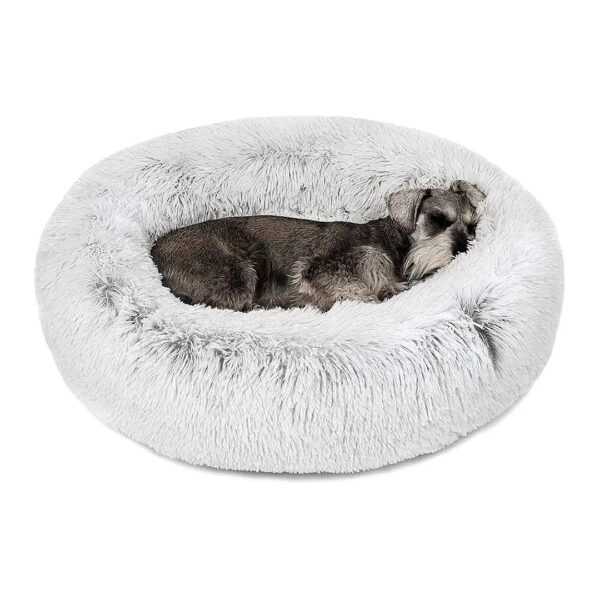 Easy Care Faux Fur Dog Bed with Super Supportive Fill for Comforting Medium Dogs