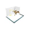 Easy Clean Dog Training Pads Holding Tray for Small Medium Dogs with High Walls