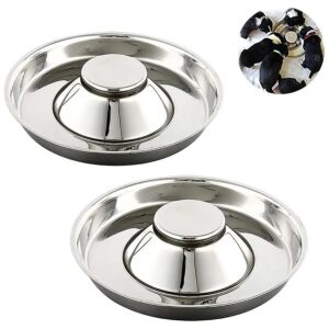 Easy Clean Stainless Steel Puppy Food and Water Bowls, Dishwasher-Safe for Quick Cleanup