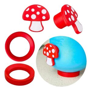 Easy Enrichment Prep with Silicone Mushroom Plugs and Stands for L and XL Dog Chew Toys