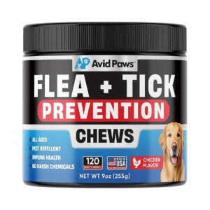 Easy Flea and Tick Control for Dogs of All Breeds and Ages - Chews