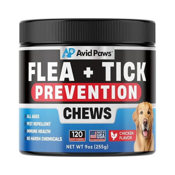 Easy Flea and Tick Control for Dogs of All Breeds and Ages - Chews