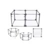 Easy Fold Compact Portable Pet Playpen with Clear Panels for Indoor and Outdoor Use