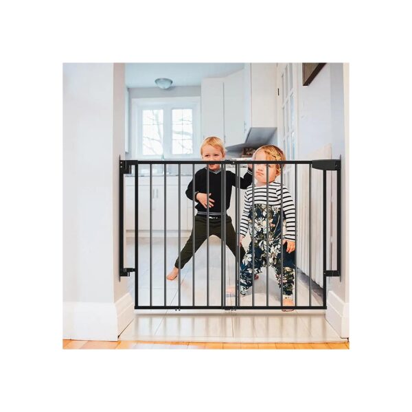 Easy Installation Baby Gate for Stairways and Doorways Black