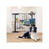 Easy Installation Metal Pet Gate Fits 5" to 8" Wide for House Stairs and Doorways