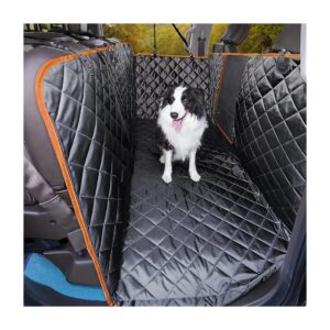 Easy Installation and Cleaning Truck Floor Dog Hammock Cover with Flip Up Seats