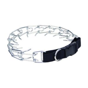 Easy-On Prong Training Collar with Buckle for Dogs - Durable Metal Neckerchief