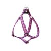 Easy-On Step-In Harness for Medium Dogs 19-28" Girth, Purple Pink Nylon