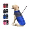 Easy-On and Adjustable Dog Winter Jacket with Reflective Stripes and Polar Fleece Lining