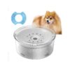 Easy Pet Hydration 2L Transparent Water Bowl with Slow Drinking Bowl and Filter for Dogs