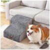 Easy Pet Steps for Couch, Bed, or High Places with Gentle Slope Design