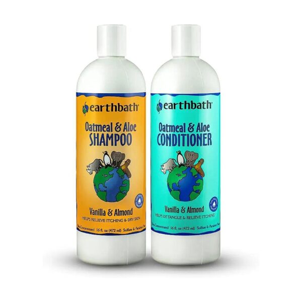 Easy Relief for Dry, Itchy Skin in Dogs - Oatmeal & Aloe Shampoo, Made in USA, Organic