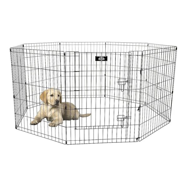 Easy Setup Metal Pet Exercise Pen for Small Breed Dogs