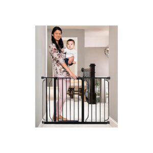 Easy Step Baby Gate with Pressure Mount Kit and Wall Cup System