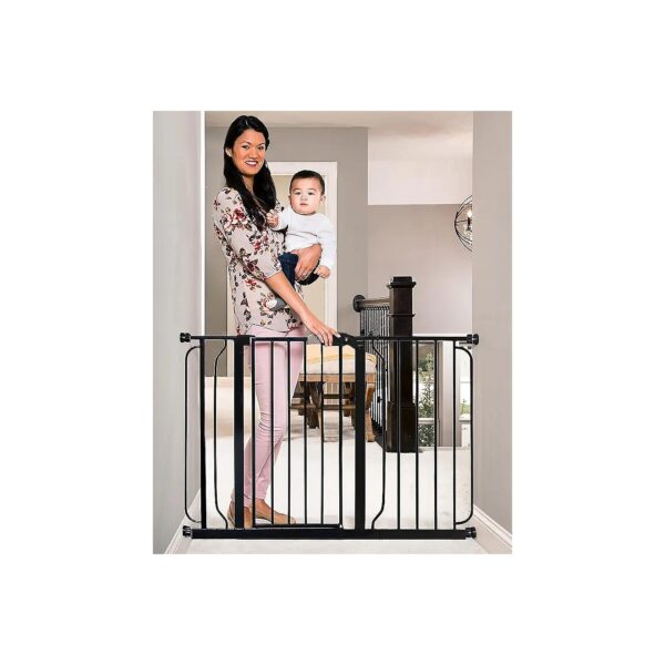 Easy Step Baby Gate with Pressure Mount Kit and Wall Cup System