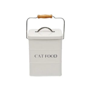 Easy Storage for Cat Food and Treats in a White Container