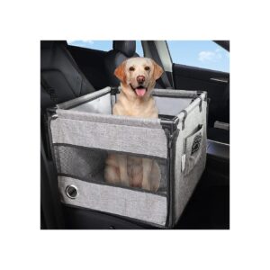 Easy To Assemble Foldable Pet Car Seat Booster with Detachable Board for Small Dogs