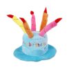 Easy To Wear Dog Cat Birthday Party Hat with Soft Fleece and Adjustable Chain Clips