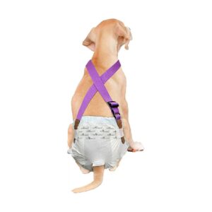 Easy and Convenient Diaper Suspenders for Small to Medium Size Pets with Velcro Fasteners