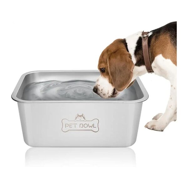 Easy to Clean Large Capacity Stainless Steel Dog Water and Food Bowls