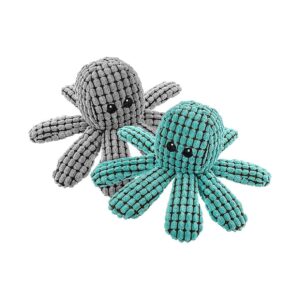 Easy to Clean Octopus Plush Pet Toy with Squeaker and Crinkle Sound for Dogs of All Sizes