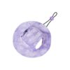 Easy to Clean Purple Pet Cap with Ear Holes and Adjustable Strap for Small Dogs and Cats