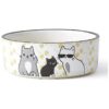 Easy to Clean Stoneware Ceramic Cat Bowl for Cats with Dishwasher Friendly Feature