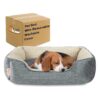 Easy to Clean Washable Pet Bed with Soft Plush Material for Small to Medium Dogs and Cats