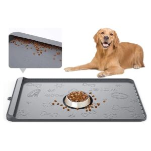 Easy to Clean and Maintain Silicone Dog Food Mat with Flexible Design for Compact Storage