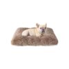 Easy to Clean and Non-Slip Medium Dog Crate Bed with Soft Faux Fur Material