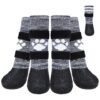 Easy to Put On and Take Off Dog Boots with Anti-Slip Grip for Hardwood Floors and Carpets