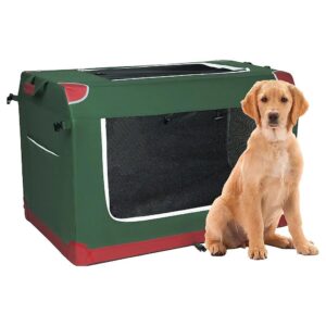 Easy to Set Up and Collapsible 48IN Dog Crate with Waterproof Mat for Extra Large Dogs