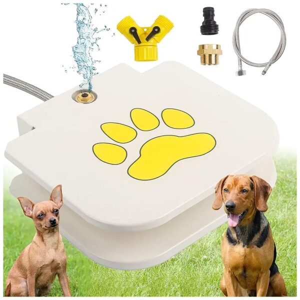 Easy to Train Dog Water Fountain with Adjustable Water Pressure and Stream Height