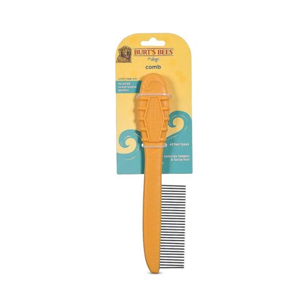 Easy to Use Dog Comb with Recycled Plastic Handle for All Hair Types