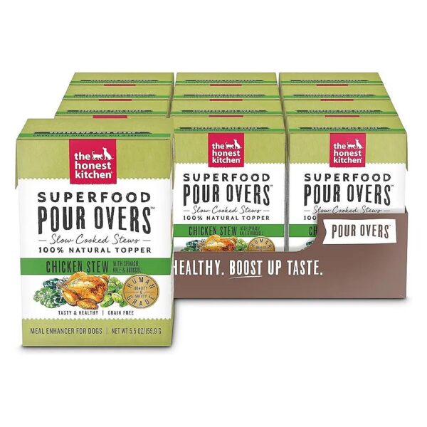 Easy to Use Dog Food Toppers - Chicken Stew with No Fillers or Gums 12 Pack