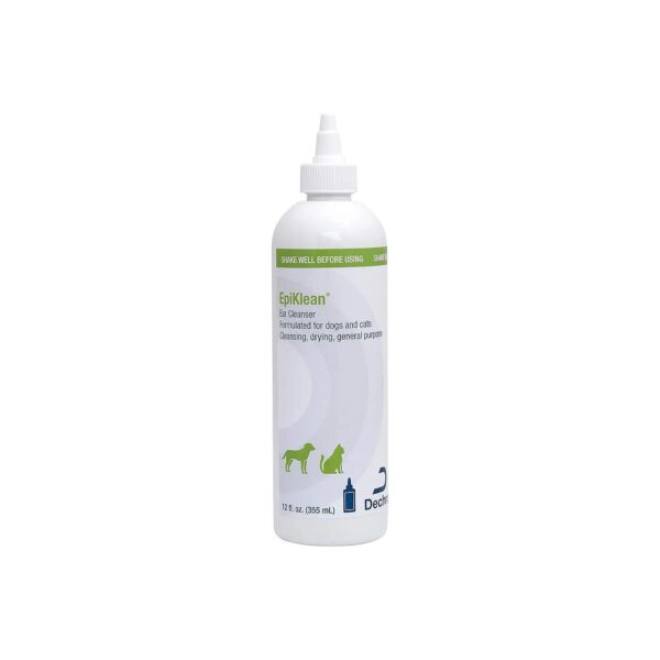 Easy to Use Ear Cleanser for Dogs and Cats with 12 Ounces of Fluid