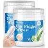 Easy-to-Use Finger Wipes for Gently Cleaning Ear Dirt and Wax in Dogs and Cats