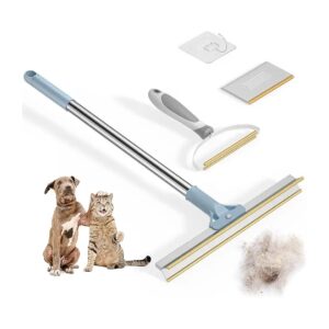 Easy to Use Pet Hair Remover Tools for Carpets Furniture and Cars with Adjustable Handles