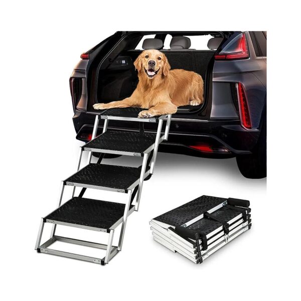 Easy to Use and Portable Dog Pet Ramps for Small Large Dogs with Adjustable Height Length