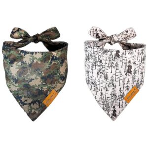 Easy to Wear and Adjustable Dog Bandanas for Large Breeds