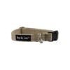 Eco Friendly Beige Cotton Dog Collar Adjustable for Small to Large Sizes