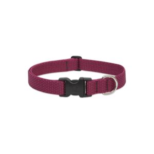 Eco-Friendly Berry Adjustable Dog Collar with Buckle Closure for Medium and Larger Dogs