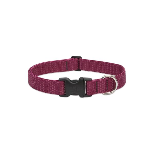 Eco-Friendly Berry Adjustable Dog Collar with Buckle Closure for Medium and Larger Dogs