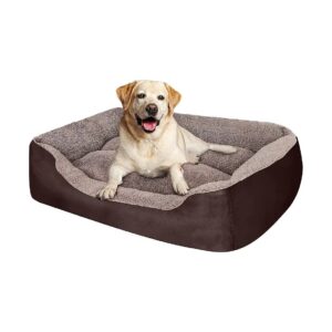 Eco-Friendly Dog Bed for Medium Breeds with Polyester Fabric and Super-Soft Filling