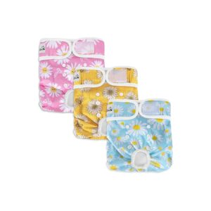 Eco-Friendly Dog Diapers for Small to Medium Breed Dogs - Absorbent and Machine Washable