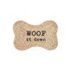 Eco Friendly Jute Dog Bowl Mat in Woof with Unique Braided Design