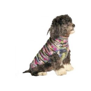 Eco-Friendly Purple Wool Dog Sweater for Small to Medium Dogs Medium Size