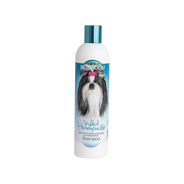 Eco-Friendly Shampoo for Dogs and Puppies with Wild Honeysuckle Scent and Aloe Vera