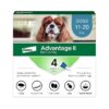 Effective Flea Prevention and Treatment for Medium-Sized Dogs, 4-Month Supply